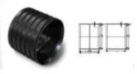 Купить Муфта канализационная наружная рифлёная 150 мм Jakko в интернет-магазине Akvilon.kz