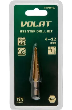 Купить Сверло ступенчатое 4-12 мм, ВОЛАТ в интернет-магазине Akvilon.kz