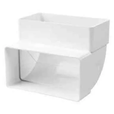 Купить Колено вертикальное 90°/60x122мм, Vents в интернет-магазине Akvilon.kz