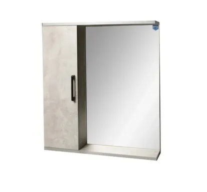 Купить Зеркало Neo, цемент, 60 см, Orbito в интернет-магазине Akvilon.kz