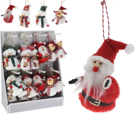 Купить Декорация подвесная Рождественский персонаж, 12x9,5x6 см, в ассортименте, Koopman в интернет-магазине Akvilon.kz
