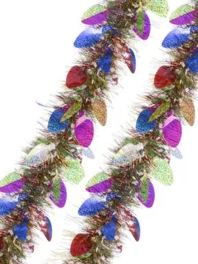 Купить Новогодняя мишура Разноцветная из полиэтилена 200x10см, Magic Time в интернет-магазине Akvilon.kz