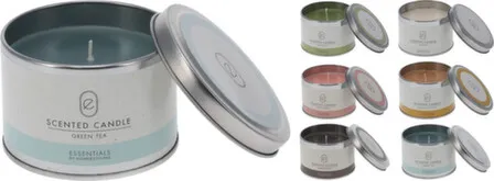 Купить Свеча залитая в банку с крышкой, разм. 8,3x8,3 см, в асс. в интернет-магазине Akvilon.kz