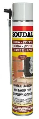 Купить Пена монтажная SOUDAL бытовая 750 мл в интернет-магазине Akvilon.kz