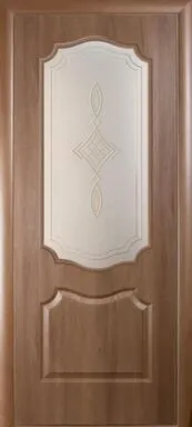 Купить Дверь межкомнатная Вензель остекленное Золотая ольха 600 НОВЫЙ СТИЛЬ в интернет-магазине Akvilon.kz