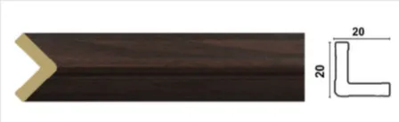 Купить Угол 20x20x2400мм Венге в интернет-магазине Akvilon.kz