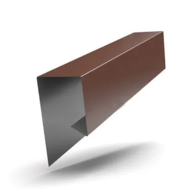 Купить Планка завершающая сложная 30x25x3000 мм шоколад в интернет-магазине Akvilon.kz