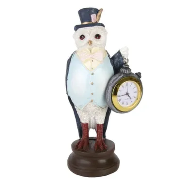 Купить Фигурка декоративная Филин из полирезины с кварцевыми часами 18см, Magic Home в интернет-магазине Akvilon.kz