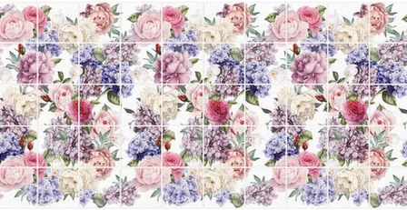 Купить Панель ПВХ 964x484мм Гортензия в интернет-магазине Akvilon.kz