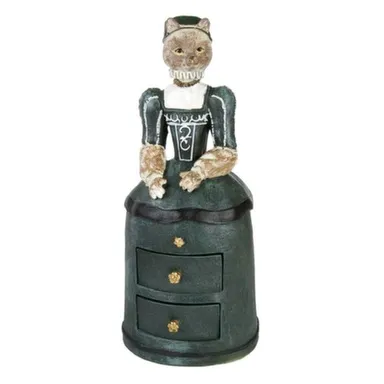 Купить Шкатулка декоративная Кошка из полирезины 22см, Magic Home в интернет-магазине Akvilon.kz