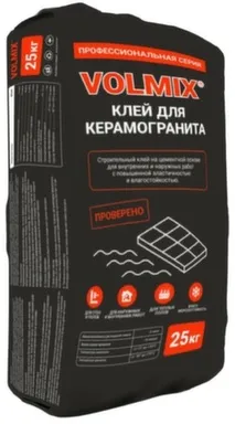 Купить Клей усиленный профессиональный для керамогранита 25 кг, Volmix в интернет-магазине Akvilon.kz
