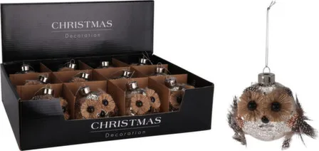 Купить Декорация подвесная Сова, длина 8 см, в ассортименте, Koopman в интернет-магазине Akvilon.kz