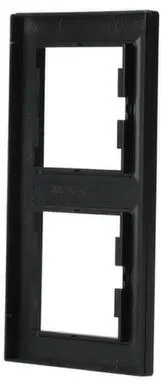 Купить Антрацит рамка 2- местная Asfora вертикальная в интернет-магазине Akvilon.kz