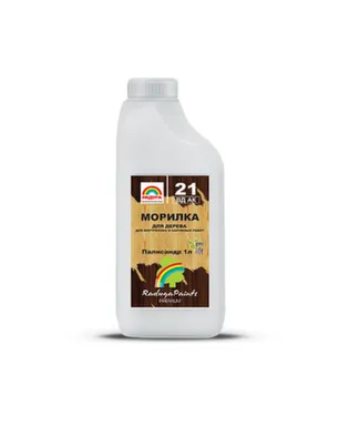 Купить Морилка Радуга для дерева 1 л Палисандр в интернет-магазине Akvilon.kz