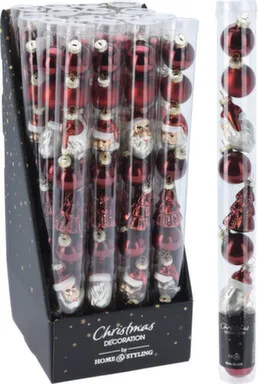 Купить Елочное украшение Шар, красный, D 3 см, набор 9 шт, в ассортименте, Koopman в интернет-магазине Akvilon.kz