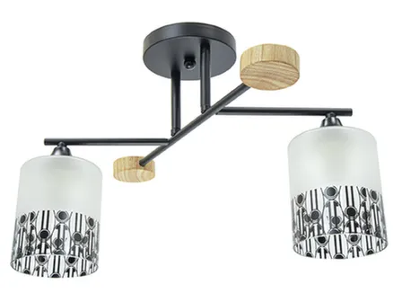 Купить Люстра Каскад 121528, черная, Е27, 60 Вт, Галлоп в интернет-магазине Akvilon.kz