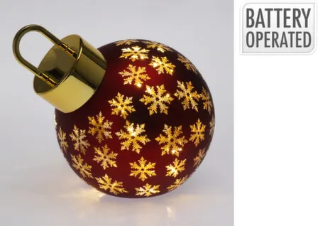 Купить Светильник LED в форме шара, красный, 20x23,5 cм, с функцией таймера, Koopman в интернет-магазине Akvilon.kz