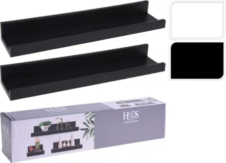 Купить Полка настенная, разм. 45,7x10,2x5 см, набор 2 шт., в асс., Koopman в интернет-магазине Akvilon.kz