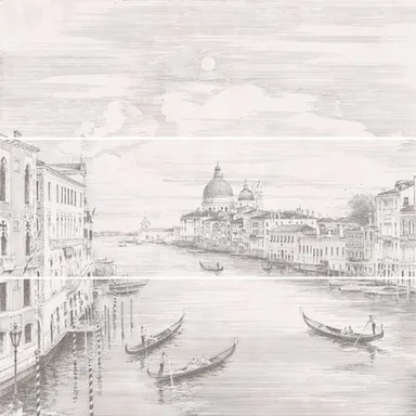 Купить Панно Город на воде Venice (3 плитки) 75x75 см, Кerama Мarazzi в интернет-магазине Akvilon.kz