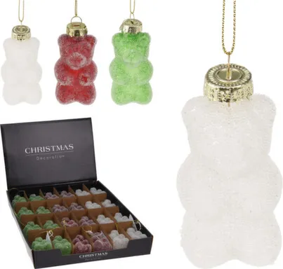 Купить Декорация подвесная Медведь, длина 7 см, в ассортименте, Koopman в интернет-магазине Akvilon.kz