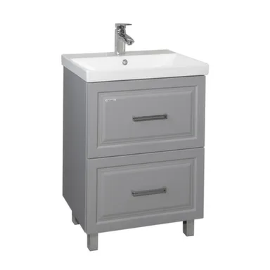 Тумба Бросно альпийский иней с умывальником COMFORTY CF19696BX 60 см, Comforty в интернет-магазине Akvilon.kz