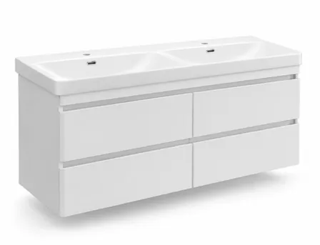 Тумба Енисей белый глянец c умывальником Comforty CF19595BX 120 см,COMFORTY в интернет-магазине Akvilon.kz