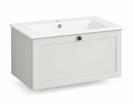Тумба Ереван серый шёлк с умывальником COMFORTY 80 см, Comforty в интернет-магазине Akvilon.kz