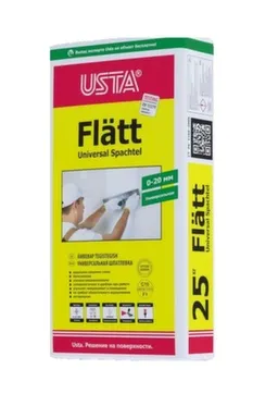 Купить Шпаклевка Usta Flatt гипсовая 25 кг в интернет-магазине Akvilon.kz
