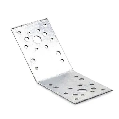 Купить Пластина перфарированная 135 градусов 90x90x65x2 мм, белый цинк, 1 шт, Стройбат в интернет-магазине Akvilon.kz