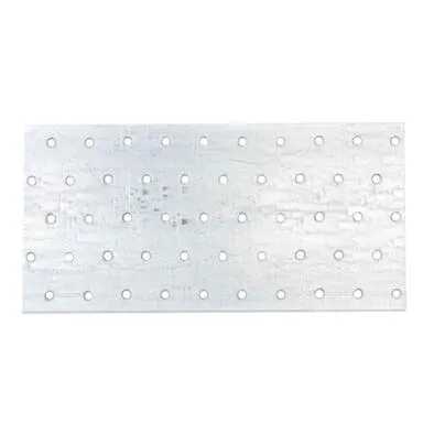 Купить Пластина перфорированная ПС 100x200x2 мм, белый цинк, 1 шт, Стройбат в интернет-магазине Akvilon.kz