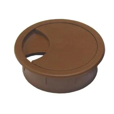 Купить Заглушка для стола кабель-канал пластиковая, коричневый, 1 шт, Стройбат в интернет-магазине Akvilon.kz