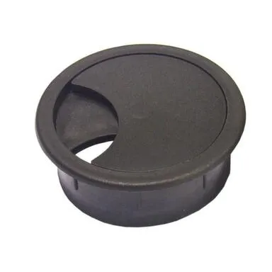 Купить Заглушка для стола кабель-канал пластиковая, черный, 1 шт, Стройбат в интернет-магазине Akvilon.kz