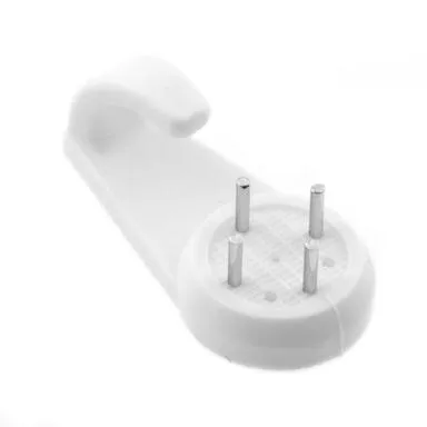 Купить Крюк для картины пластмассовый средний, белый, 3 шт, Стройбат в интернет-магазине Akvilon.kz