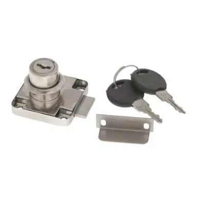 Купить Замок мебельный 507-11, белый цинк, 1 шт, Стройбат в интернет-магазине Akvilon.kz