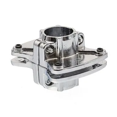 Купить Держатель панели горизонтально двусторонний, хром, 1 шт, Стройбат в интернет-магазине Akvilon.kz