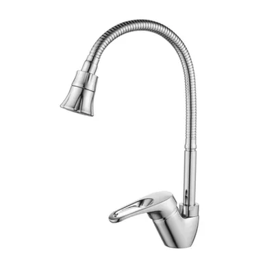 Купить Смеситель для кухни с высоким гибким изливом, Rossinka в интернет-магазине Akvilon.kz