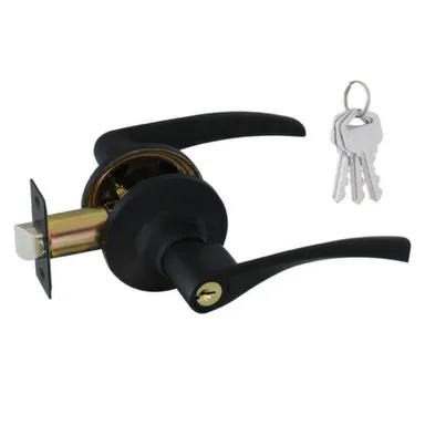 Купить Ручка-защелка межкомнатная ЗВ2-01 ключ Нора-М Черный в интернет-магазине Akvilon.kz