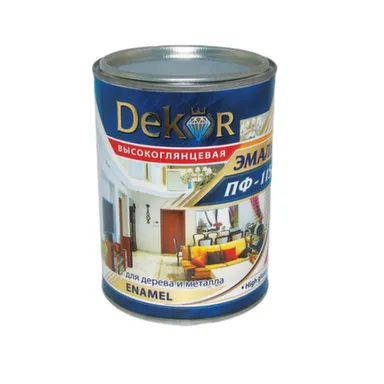 Купить Эмаль Dekor ПФ-115 алкидная для дерева и металла светло-серая 0,8 в интернет-магазине Akvilon.kz