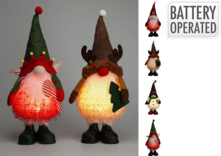 Купить Статуэтка Рождественский персонаж, с подсветкой, 23x14x58 см, в ассортименте, Koopman в интернет-магазине Akvilon.kz