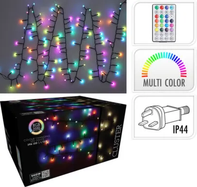 Купить Гирлянда электрическая Змея, 396 led-ламп, с пультом управления, работает от сети на напряжении 220-240 В, адаптер IP44, Koopman в интернет-магазине Akvilon.kz