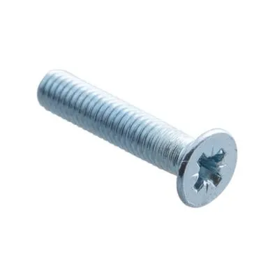 Купить Винт с потайной головкой DIN 965 М6x40 мм, белый цинк, 8 шт, Стройбат в интернет-магазине Akvilon.kz