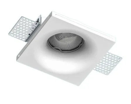 Встраиваемый Квадратный гипсовый светильник Auroom Тип лампы LED MR16 GU10 Размеры (Д/Ш/В) 100x100x40мм в интернет-магазине Akvilon.kz