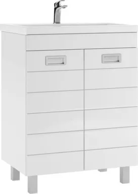 Купить умба Cube без ящика, с умывальником Элеганс Paola 65 см, Домино в интернет-магазине Akvilon.kz