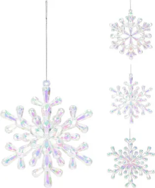 Купить Декорация подвесная Снежинка, D 12 см, в ассортименте, Koopman в интернет-магазине Akvilon.kz