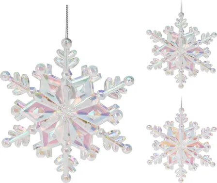 Купить Декорация подвесная Снежинка, D 12 см, в ассортименте, Koopman в интернет-магазине Akvilon.kz
