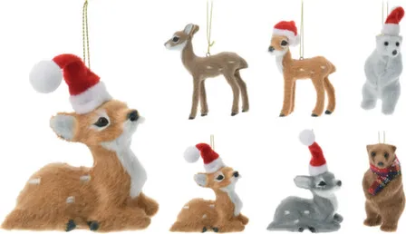 Купить Декорация подвесная Животные разм. 5,5x4,5x13см в асс, Koopman в интернет-магазине Akvilon.kz