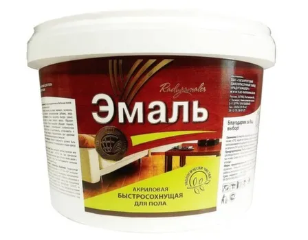 Купить Эмаль акриловая для пола, желто-коричневая, 1,9 кг, Радугамалер в интернет-магазине Akvilon.kz