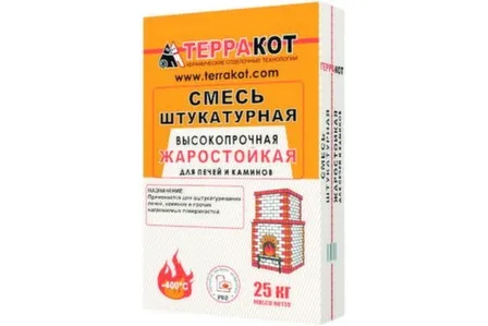 Купить Смесь штукатурная жаростойкая высокопрочная для печей и каминов 25 кг, Терракот в интернет-магазине Akvilon.kz