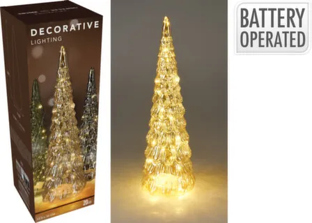 Купить Светильник LED в форме ёлки, 12,5x12,5x38 см, в ассортименте, Koopman в интернет-магазине Akvilon.kz