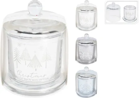 Купить Свеча залитая в банку с крышкой, 9x11 см, в ассортименте, Koopman в интернет-магазине Akvilon.kz